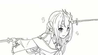 Nakiri Ayame at Battke (I Animations) with added score