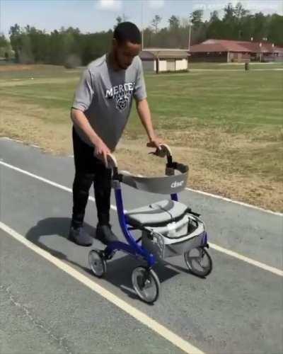 Doctors said he'd never walk again. They. Were. Wrong.