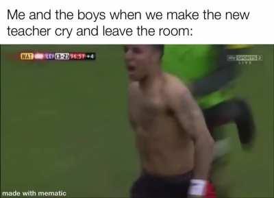 Running all the way down to the principles office