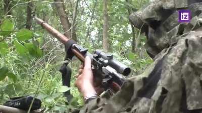 Russians engaging Ukrainian forces near Rubizhne, Kharkiv Oblast