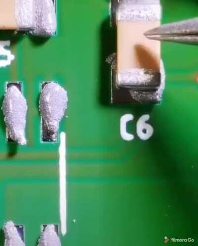 Soldering a circuit board