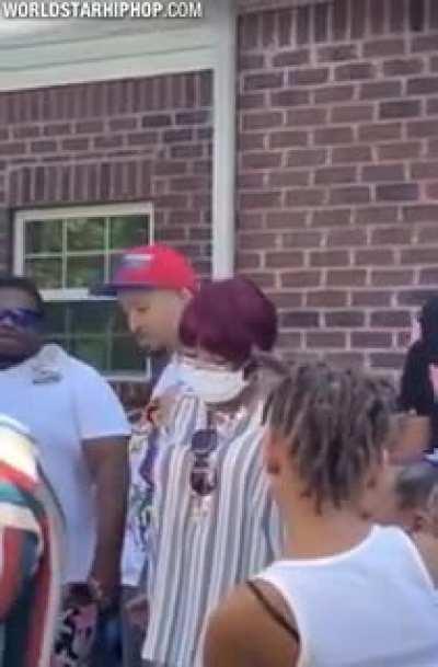 Mother is so surprised to see her son.