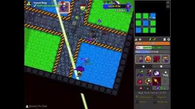 The feral laser attack can hit you multiple times before it actually appears on screen. Probably bugged