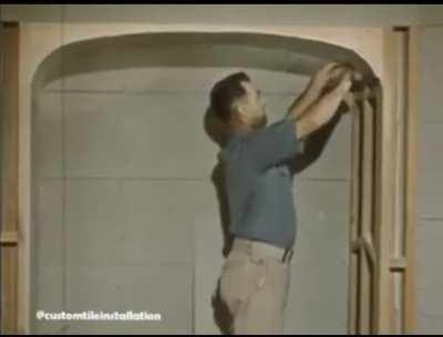 Old school drywalling (date unknown)