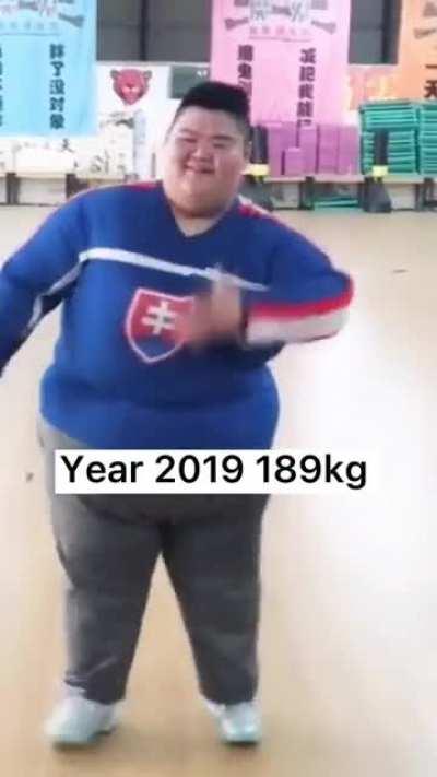 This guy lost over 200kg