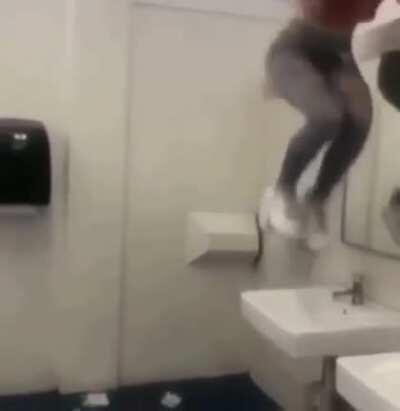 That sink did hold up though