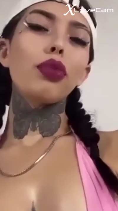 Brunette Kinky Latina Tattoo by xlove