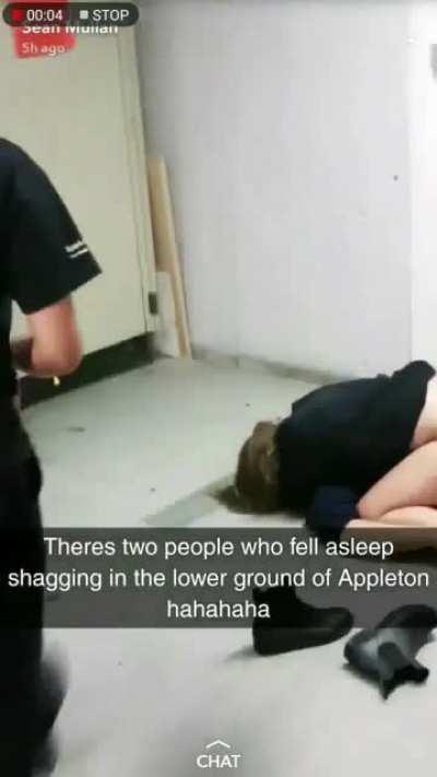 Alcohol? Opiates? Fall asleep doing the nasty in public?