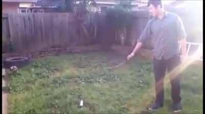 HMB, I will destroy this spray paint can with a knife