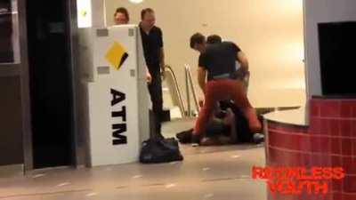 To do an ATM robbery 'prank' - 