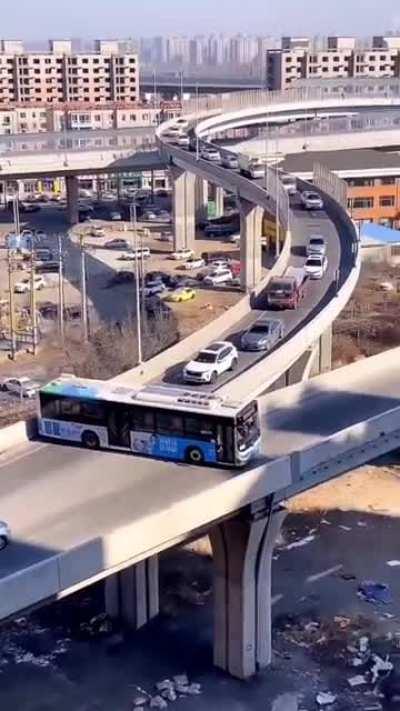 Absolute Jackass in a Bus on a Highway