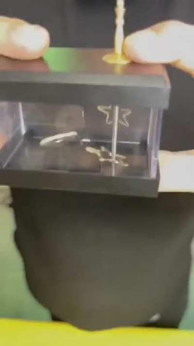 An optical illusion or black magic?