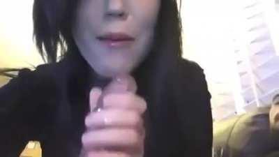 Girlfriend Gets Surprise Cum In Her Mouth