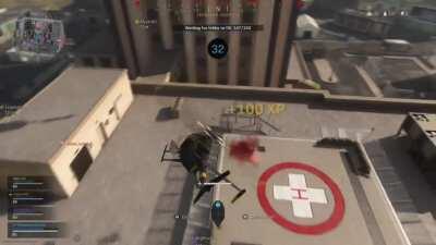 I was just trying to land on the roof, and I'm not good at driving helicopters
