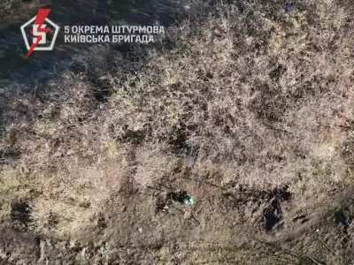 Ukraine's 5th Assault Brigade repelled another Russian infantry assault in the Povrovsk direction, using a combination of artillery and munitions dropped from drones. Published November 16, 2024
