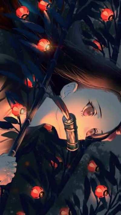 Nezuko live wallpaper I made.