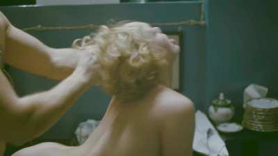 Hardcore humping in standing Doggy style creamed on ass