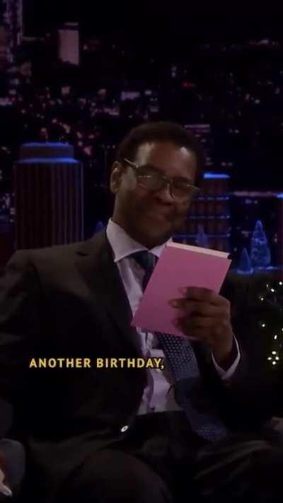 Denzel Washington dramatically reads greeting cards