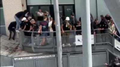 Jumping on a corrugated roof