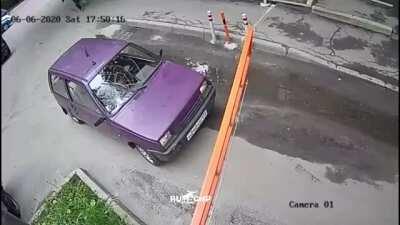 Hit it once, twice, but the not the third time