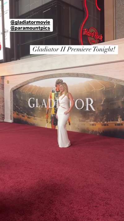 Sissy at the Gladiator premiere 