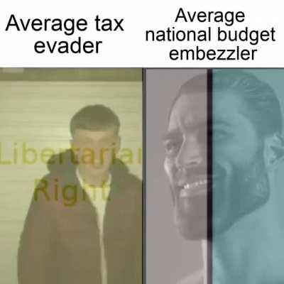 Virgin tax evader vs chad national budget embezzler