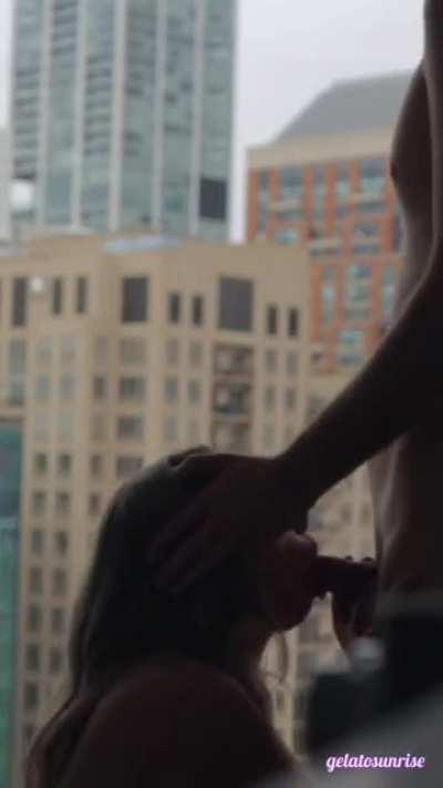 Gave me a cumshot with a view