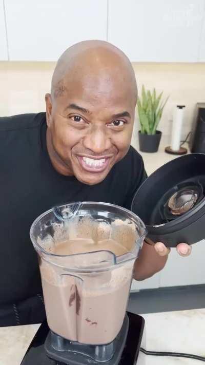 blended cake smoothie 