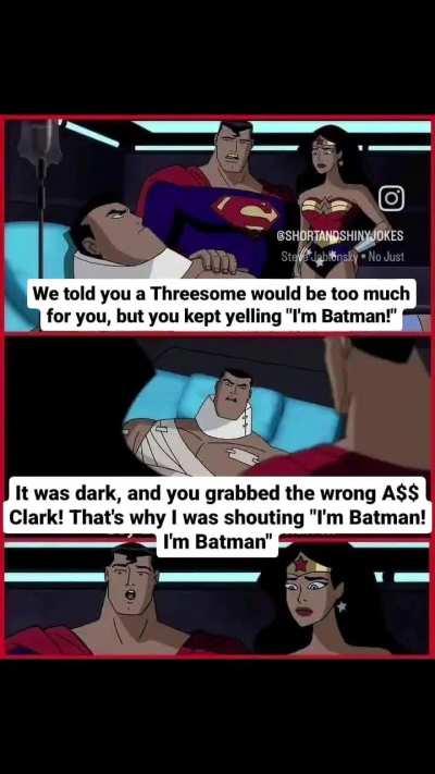 But why he in hospital though , did Superman really clapped his cheeks ?