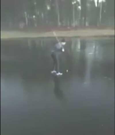 Golfing on thin ice