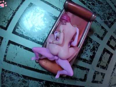 Enjoy, a pink haired beauty rammed by futa elf