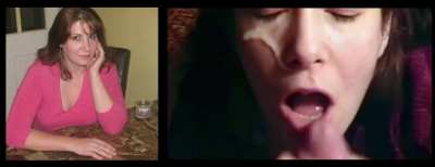 Misty Logan messy facial cumshot