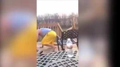 Man Get's Instant Karma after Shooting Down a Bird.