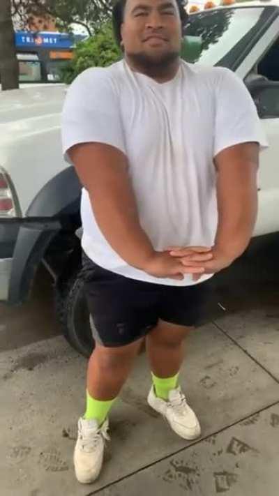 Friends messing around