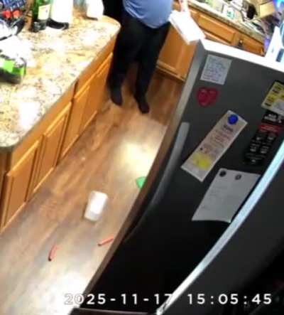 Throwing away old food