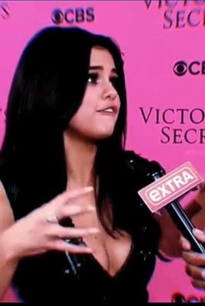 I’m distracted, can’t hear a word she’s saying