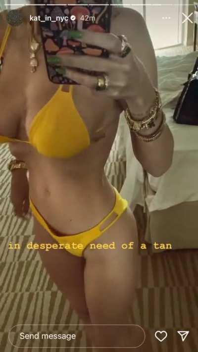 Yellow bikini