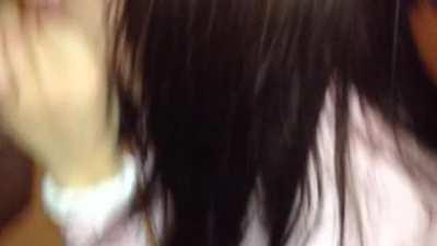 Little sister on her knees gobbling up my thick dick [OC]