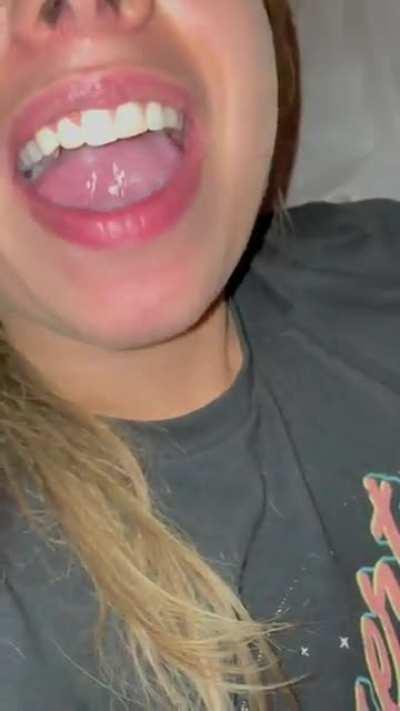 My late night activities include sucking and swallowing 😇