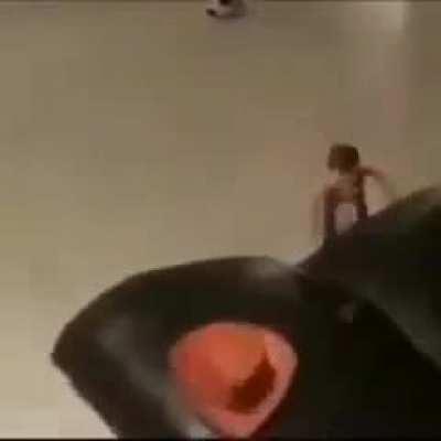 We have a friend near the sofa