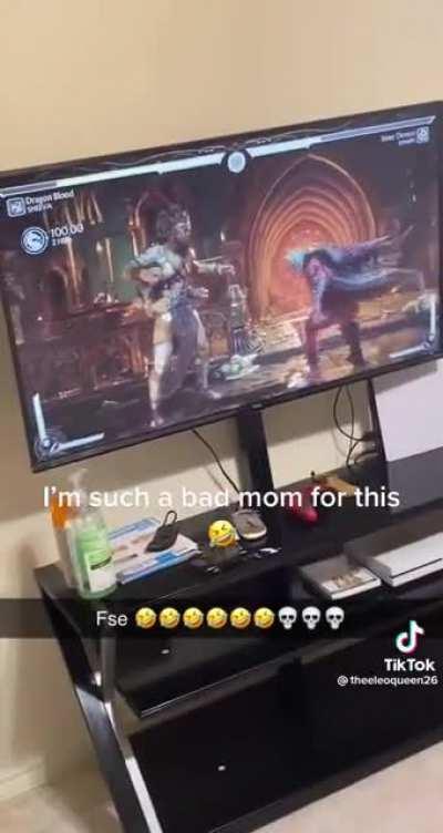 Gotta teach em young. 😂 that sheeva stomp