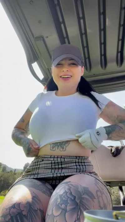 Got ‘em out on the golf course today