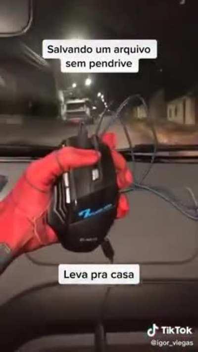 Como salvar arquivo com o mouse