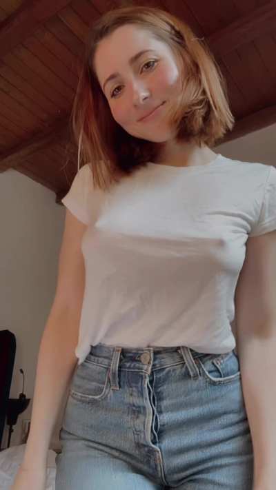 I am well known for never wearing a bra 