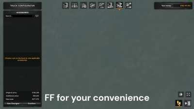 the lady in the garage doesn't wear any pants.