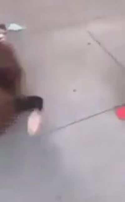 Doing some head knocking on concrete