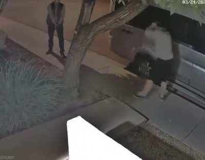 Rushing someone with a gun