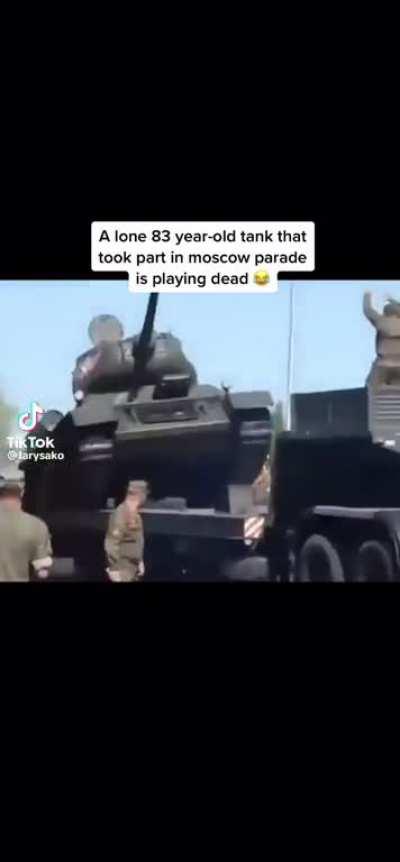 Putins T-34 didn't want to make it to Ukraine