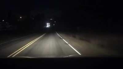 Ignoring oncoming cars flashing their headlights