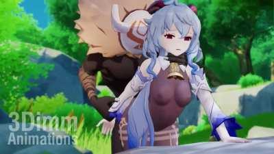 ganyu doggy ( 3dimmanimations) [genshin impact]